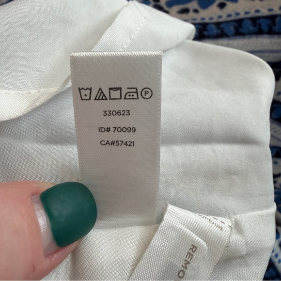 Loft Women’s‎ Blue and White Striped Floral Fit & Flare Dress Size 10 - Picture 8 of 8